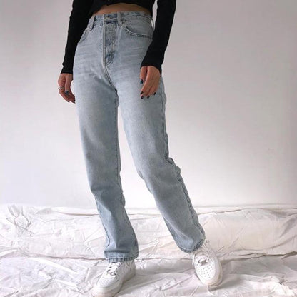 Buddhatrends Hose Hellblau / XL Natalia High Waist Hellblaue Jeans
