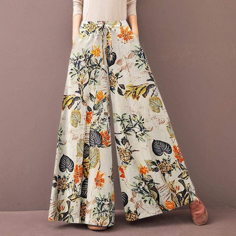 Talia Vintage Floral Print Pants
