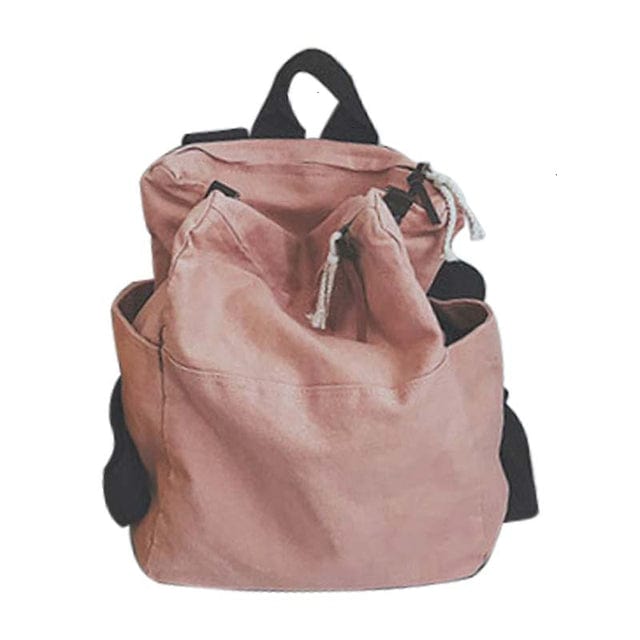 Buddhatrends Pink / 31x15x39cm Oversized Soft Travel Backpack Tote