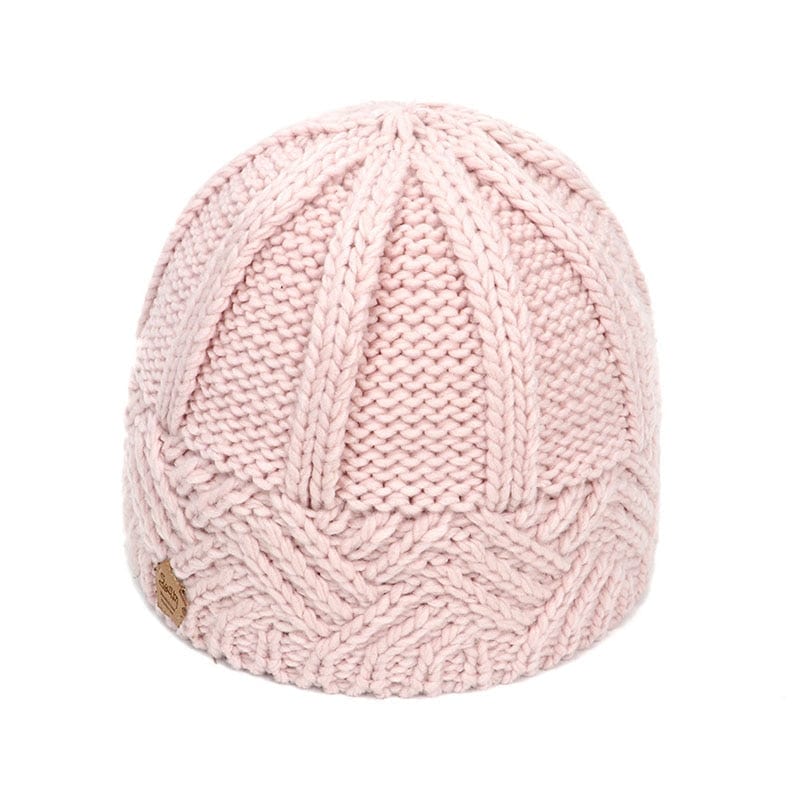 Buddhatrends Pink Retro Knitted Beanie Hat