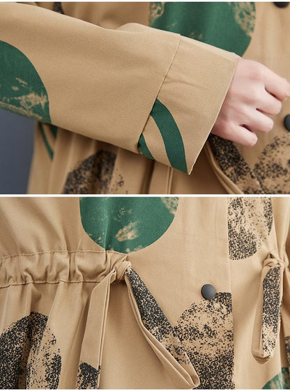 Παλτό Buddhatrends Plus Size Cotton Temperament Print