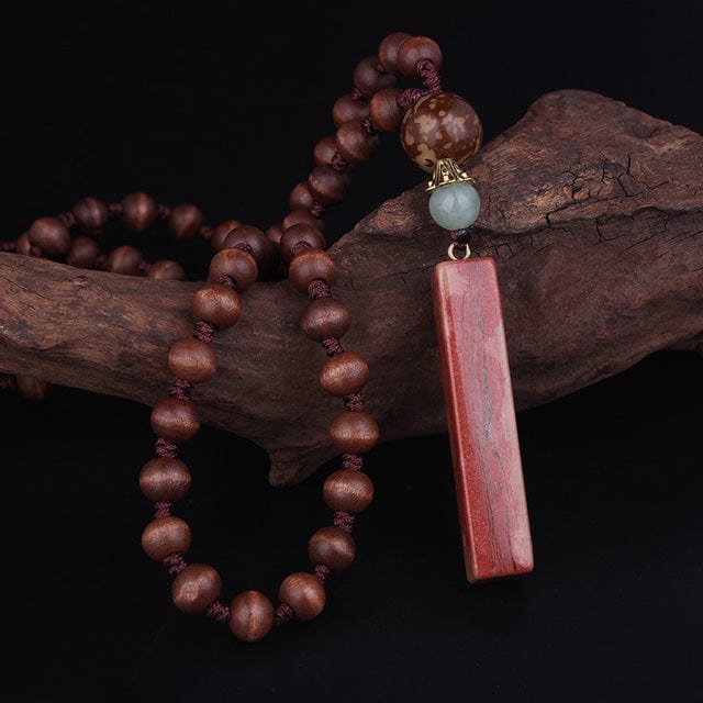 Buddhatrends Re Anpu Halskette aus tibetanischem Sandelholz