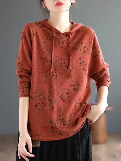 Buddhatrend Red / One Size Aranza Floral Corvus Pullover