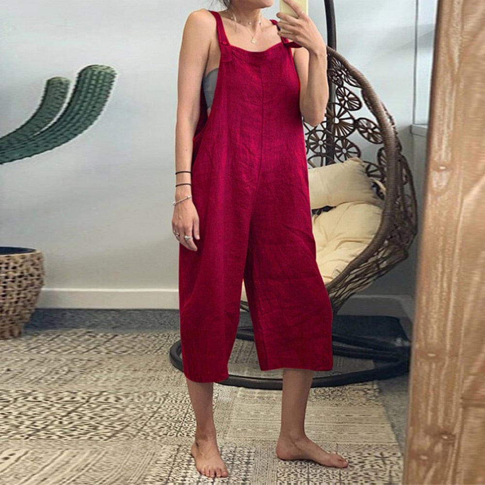 Buddhatrends Red / S Nigy Vintage Sleeveless Overall