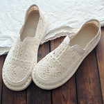 Retro mesh slip-on loafers