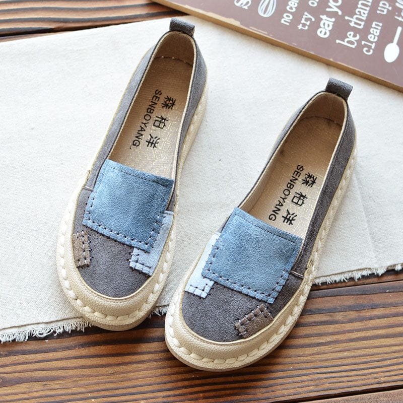 Buddhatrends Retro Patchwork Loafers