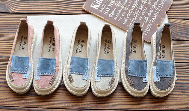 Retro Patchwork Loafers