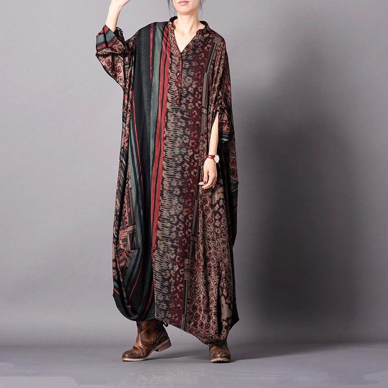 Retro Patchwork Silk Dress | Nirvana – Buddhatrends