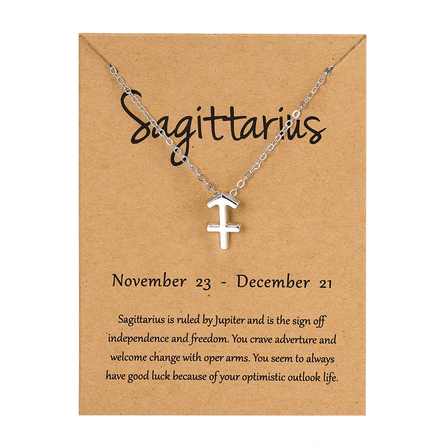 Buddhatrends Sagittarius- Zodiac Sign Pendant Necklace
