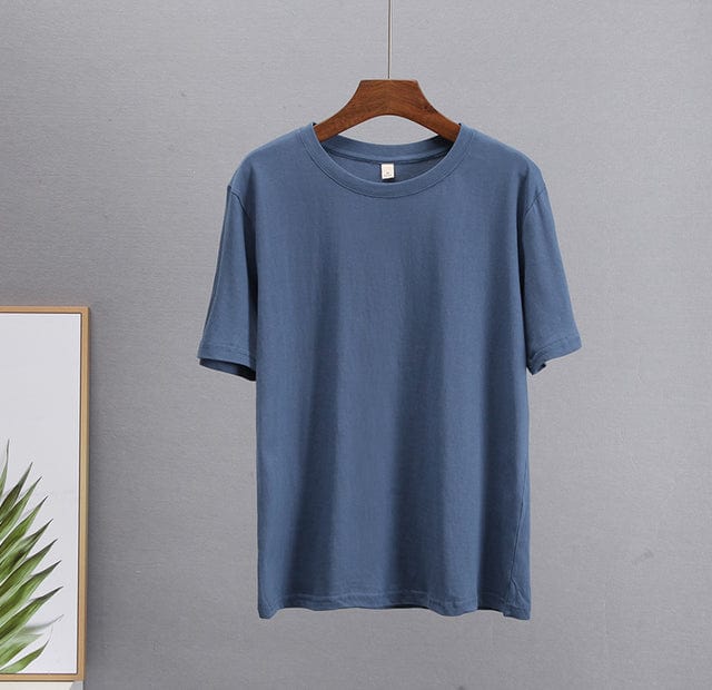 Buddhatrends Shirt Blue / M Moly Oversized O Neck T-Shirt