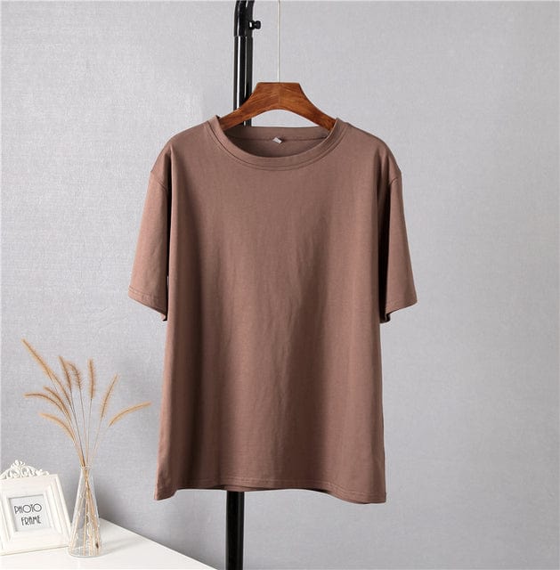 Buddhatrends Shirt Brown / M Moly Oversized O Neck T-Shirt