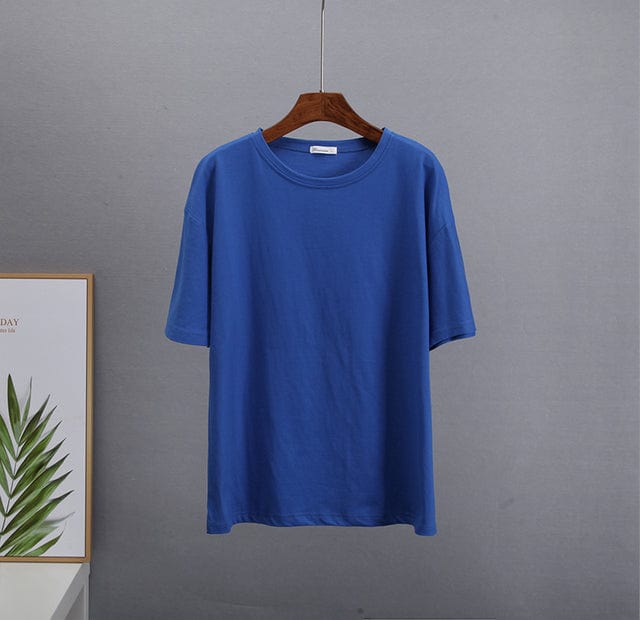 Buddhatrends Shirt Dark Blue / M Moly Oversized O Neck T-Shirt