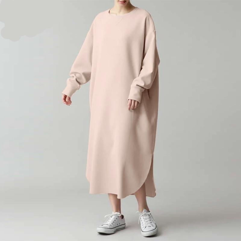 Buddhatrends Shirt Dress Pink / S Back to Basic Oversized Sweater Dress
