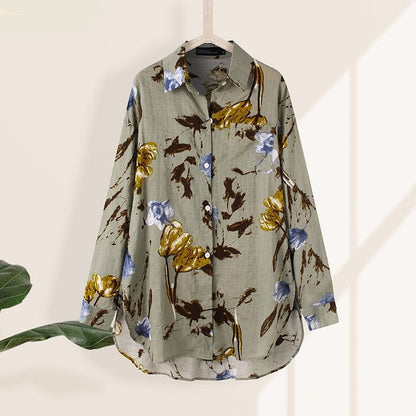 Léine Buddhatrends Eliza Loose Nature Inspired Shirt