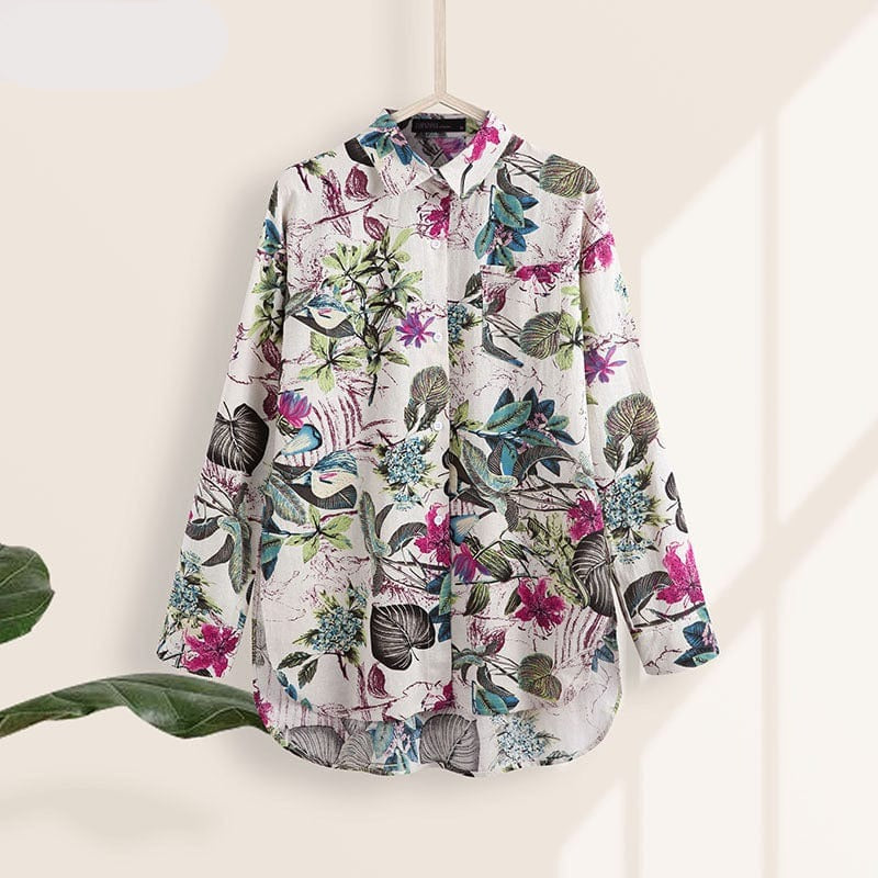Léine Buddhatrends Eliza Loose Nature Inspired Shirt