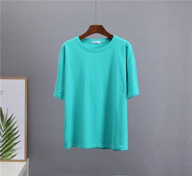 Buddhatrends Shirt Light Blue / M Moly Oversized O Neck T-Shirt