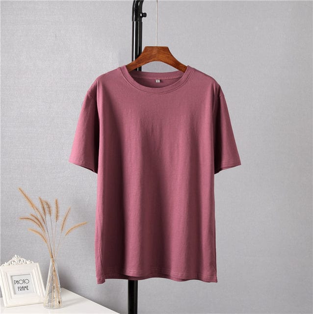 Buddhatrends Shirt Purple Red / M Moly Oversized O Neck T-Shirt