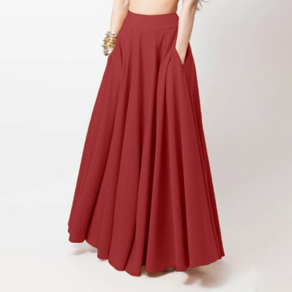 Buddhatrends Skirt Red / S Party Beach Maxi Long Skirt