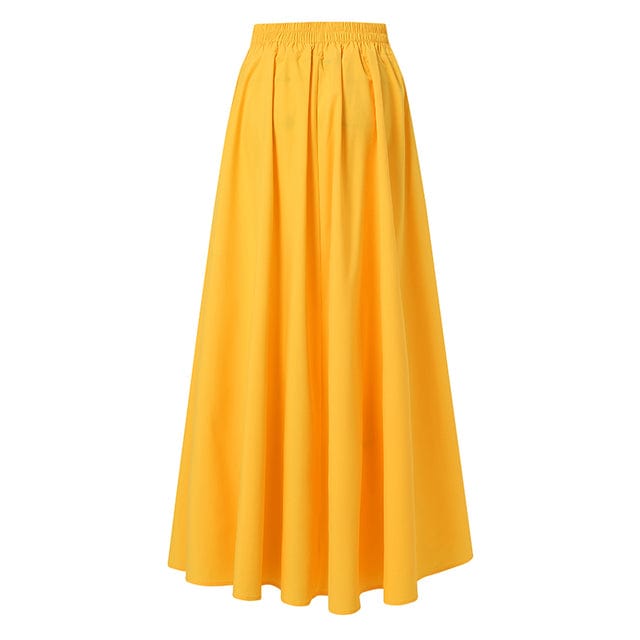 Buddhatrends Skirt Yellow / XXL Party Beach Maxi Long Skirt
