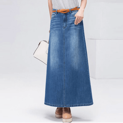 Buddhatrends Skirts Blue / S Belinda Denim Maxi Skirt