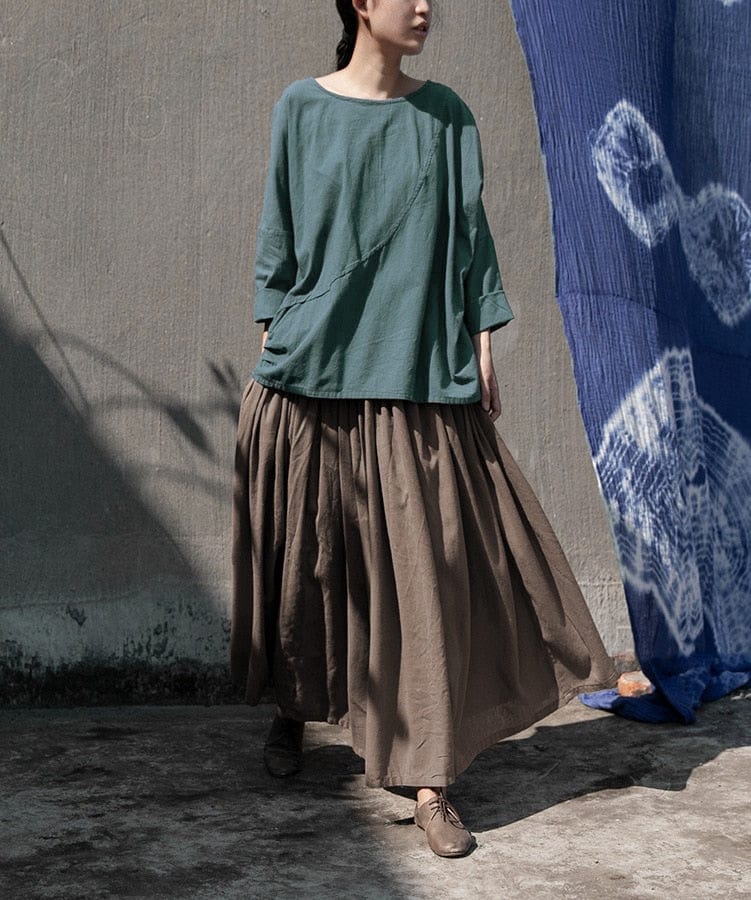 Buddhatrends Skirts Donatella Long Vintage Maxi Skirt