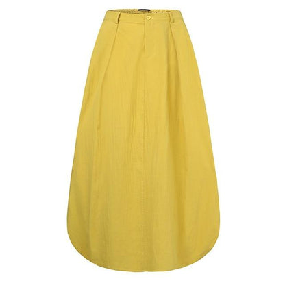 Φούστες Buddhatrends Κίτρινο / S Φλωρεντία Μεγάλα Φούστα Vintage Maxi