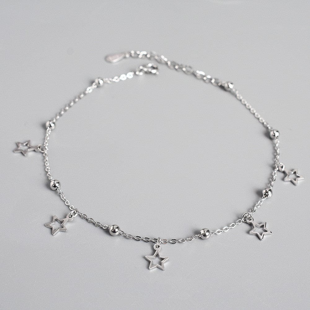 Buddhatrends Star Pendant 925 Sterling Silver Anklet