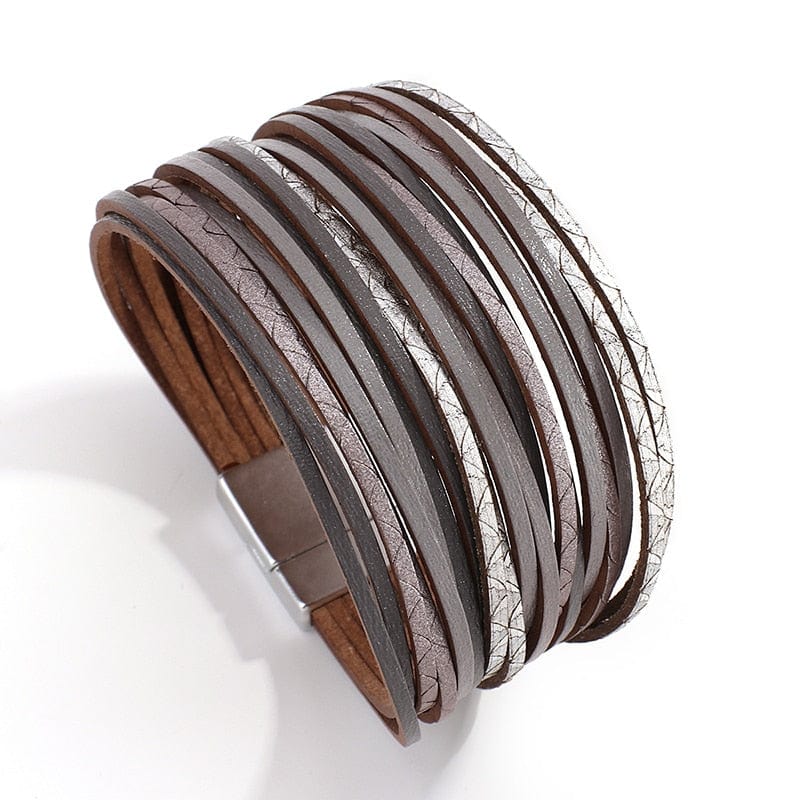 Многослойный кожаный браслет цвета мяты в стиле Буддатрендс 6 в стиле бохо