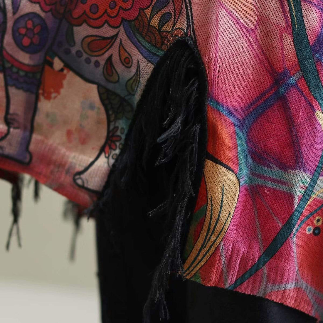 Suéter Buddhatrends Suéter colorido elefante abstracto