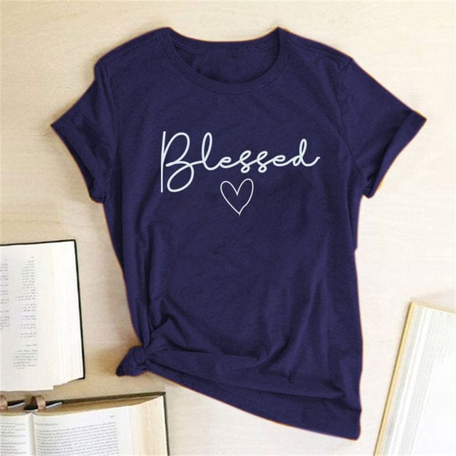 Buddhatrends T-Shirt NY / L Graphic Blessed Heart T-Shirt