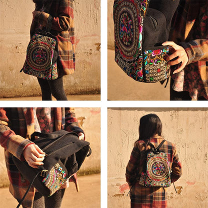 Buddhatrends Tibet Mandala Embroidered Backpack