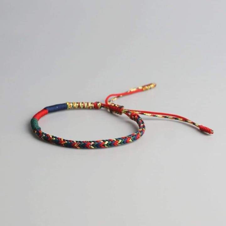 Buddhatrends Tibetan Buddhist Rainbow Lucky Charm Bracelet