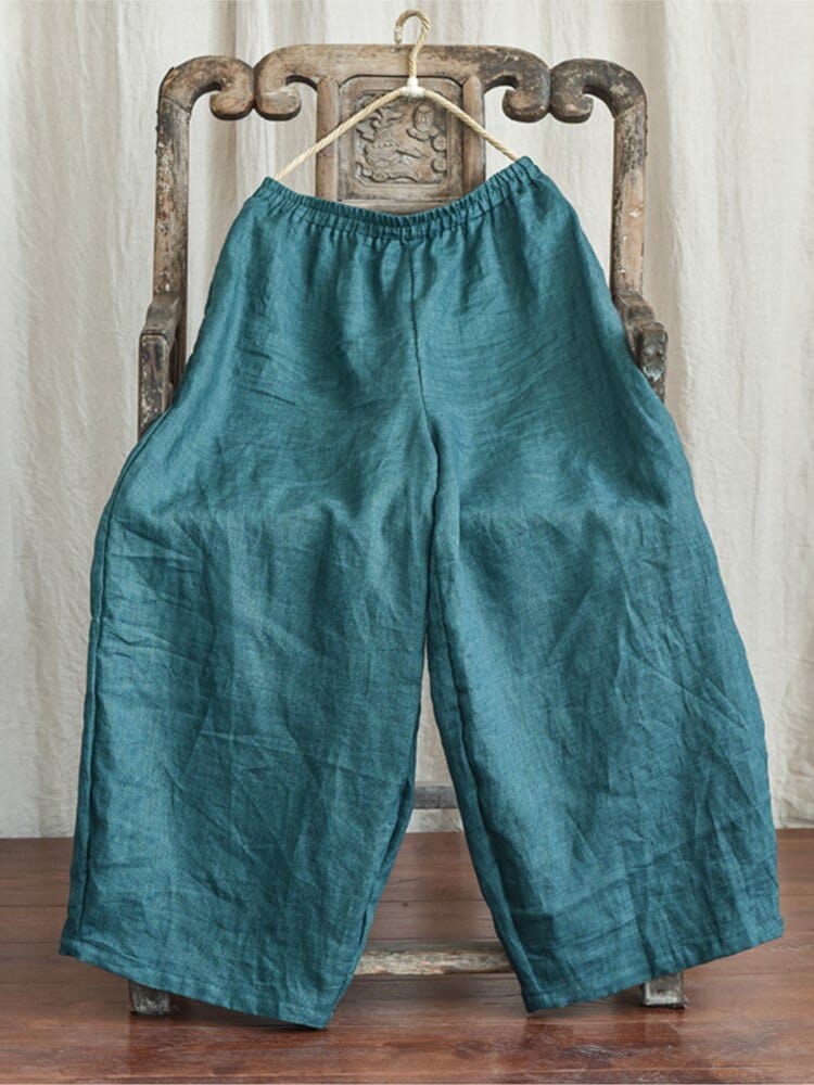Buddhatrends Tula Loose Elastic Waist Solid Pants