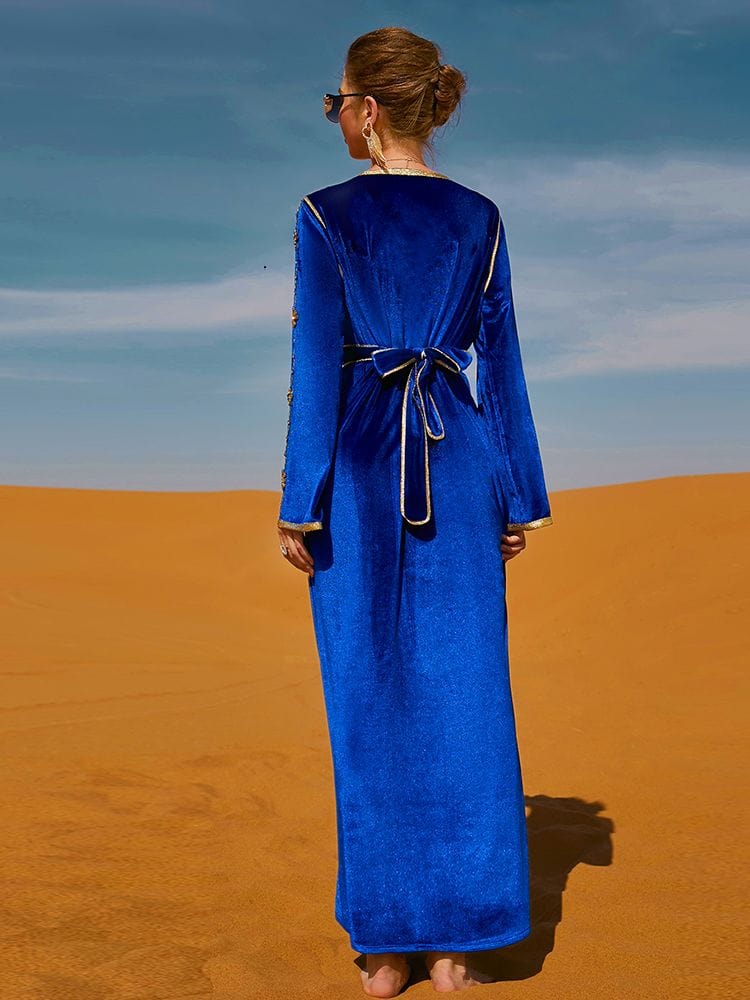 Buddhatrends Velvet Desert Maxi Dress