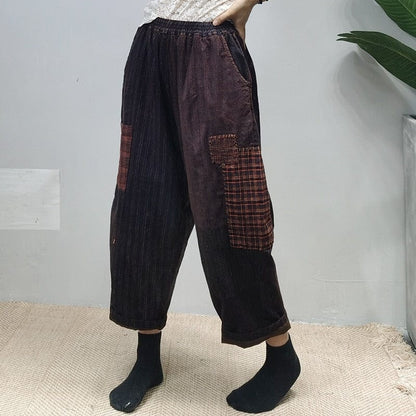 Buddhatrends Vintage Trousers Rima Elastic Waist Vintage Trousers