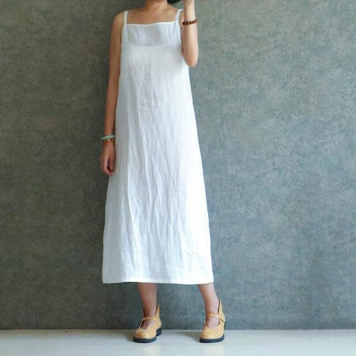 Φόρεμα Buddhatrends White / S White Spaghetti Strap