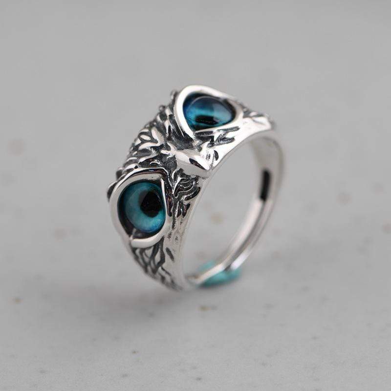 Buddhatrends Wise Owl 925 Sterling Silver Ring