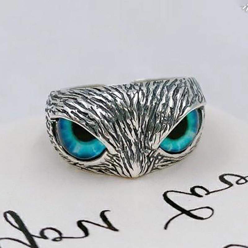 Buddhatrends Wise Owl 925 Sterling Argentum Ring